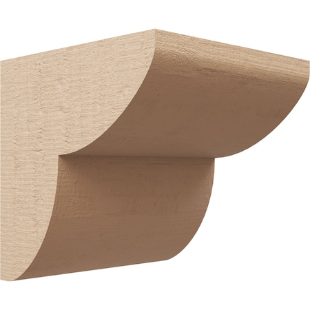 Ekena Millwork 10"W x 10"D x 10"H Wide Crestline Rough Cedar Woodgrain TimberThane Corbel, Primed Tan CORUR10X10X10CRERCPR